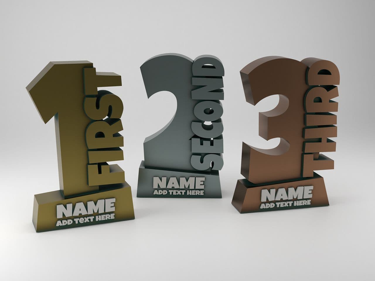 An award made to order, personalised for the occasion.